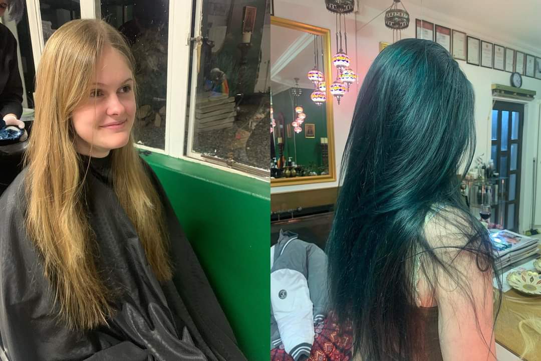 Hair styling result