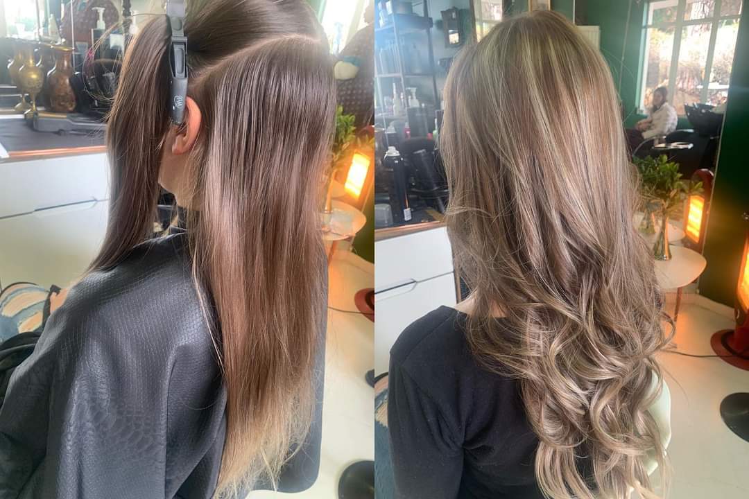 Hair styling result