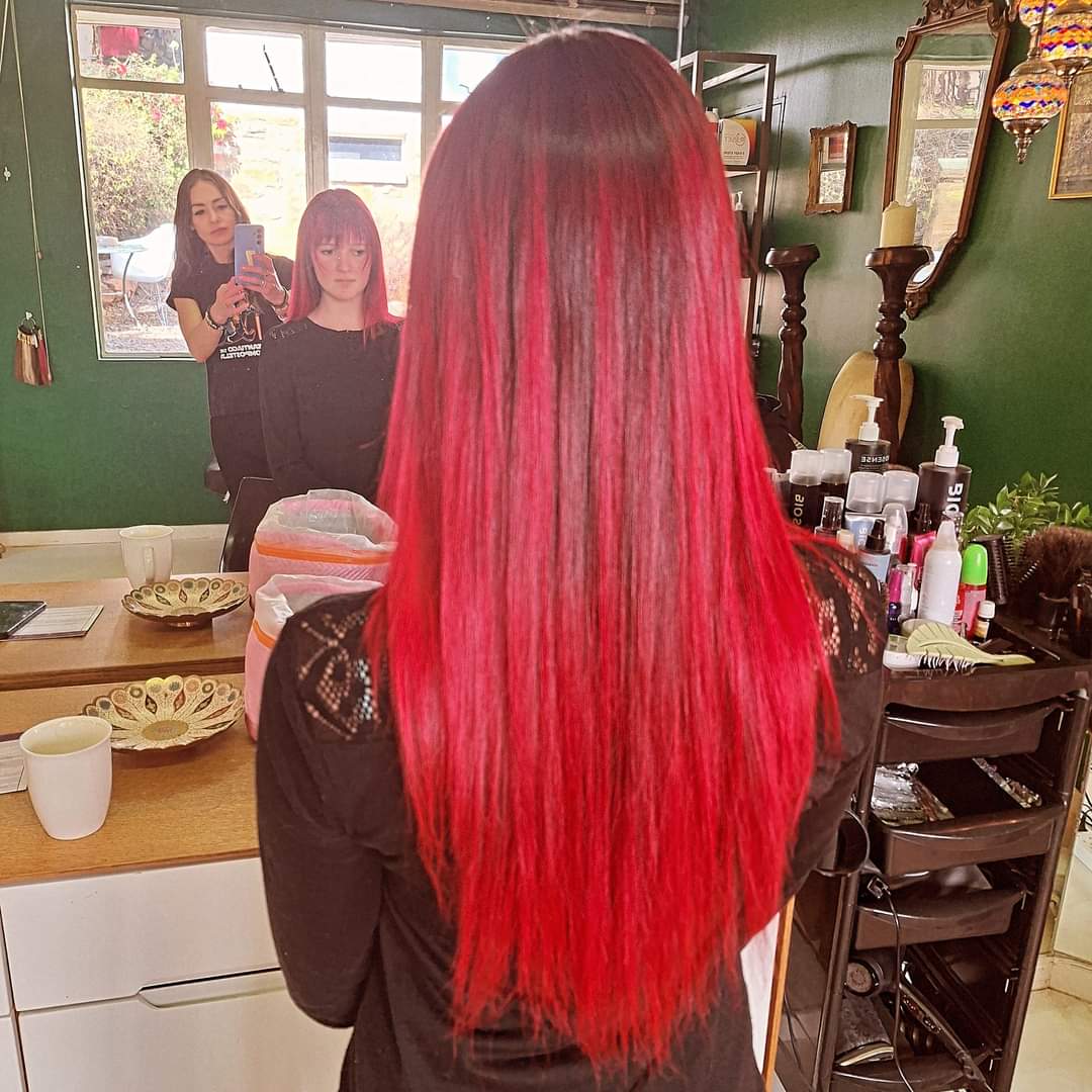 Hair styling result